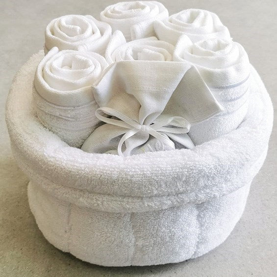 Cannon Towel Basket Set (8 Pcs) - Grey | Full House Lebanon