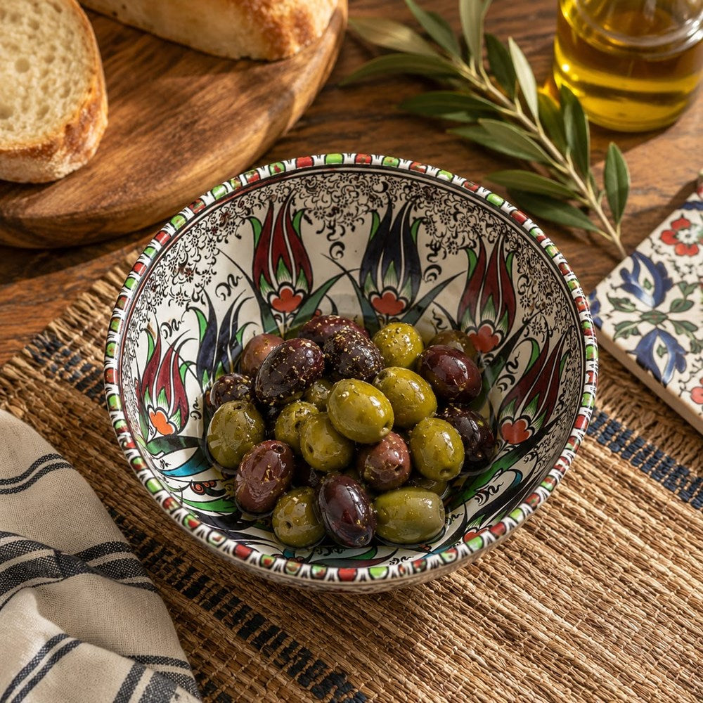 Round Metal Printed Bowl | Full House Lebanon
