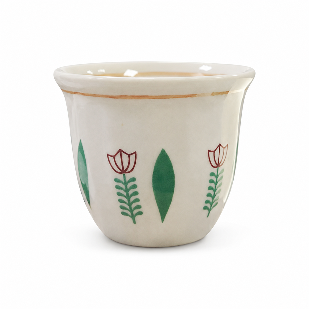 Traditional Ceramic Coffee Cups - Set Of 12
