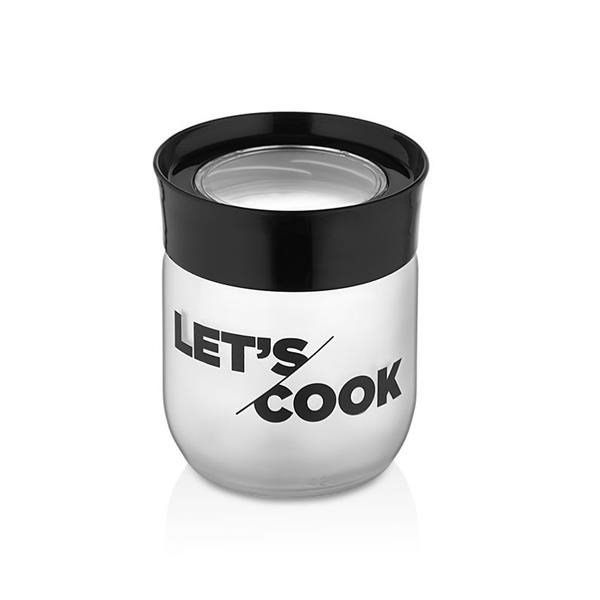 “Let’s cook” Glass Jar | Full House Lebanon