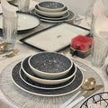 Black & White Porcelain Dinnerware - Salad Bowl | Full House Lebanon