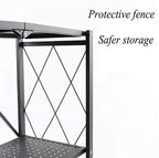 Foldable Multi-purpose Metal Shelving Units with Wheels | Full House Lebanon