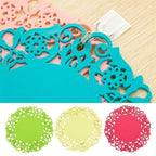 PVC Round Silicone Coaster Set (2 Pcs) - Light Green | Full House Lebanon