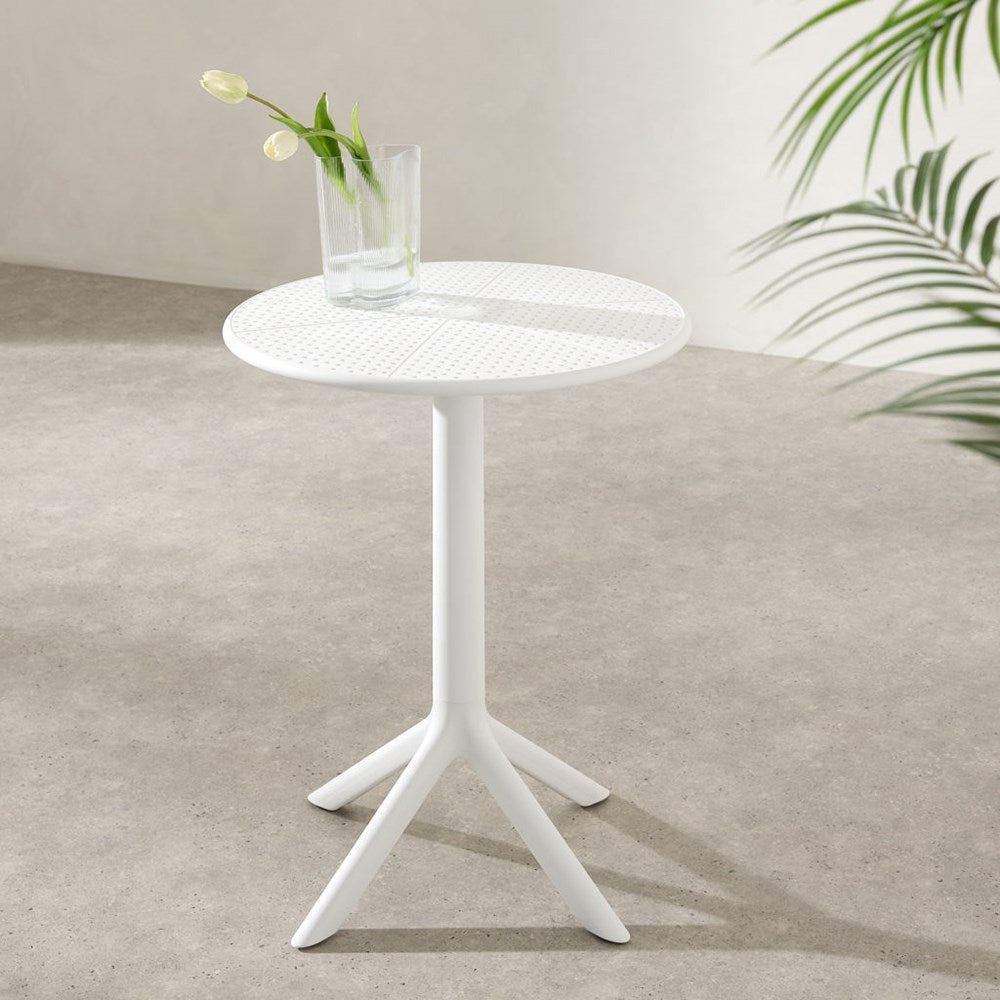 Modern Round Bistro Table - Grey | Full House Lebanon