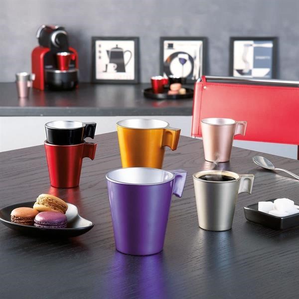 Luminarc Glass Flashy Espresso Cup - Silver | Full House Lebanon
