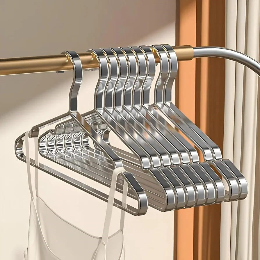 Stainless Steel Clothes Hangers – Set of 5 | Full House Lebanon
