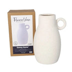 Minimalist Ceramic Ring-Handled Vase - Small, Peach | Full House Lebanon