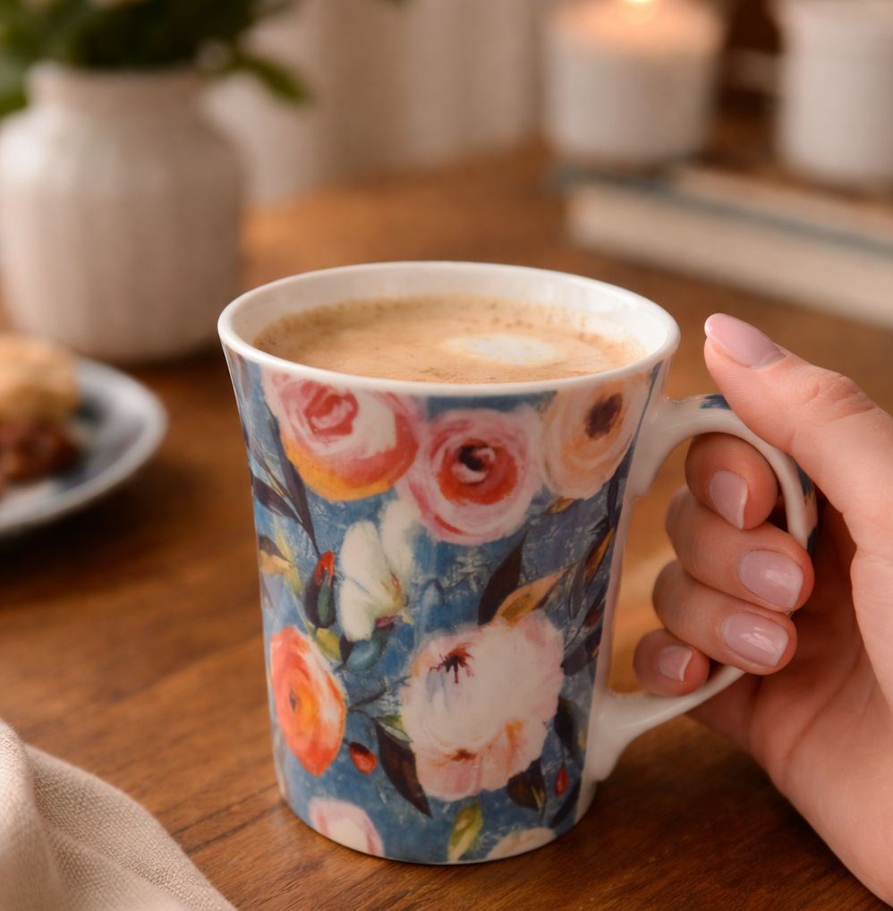 Floral Porcelain Mug