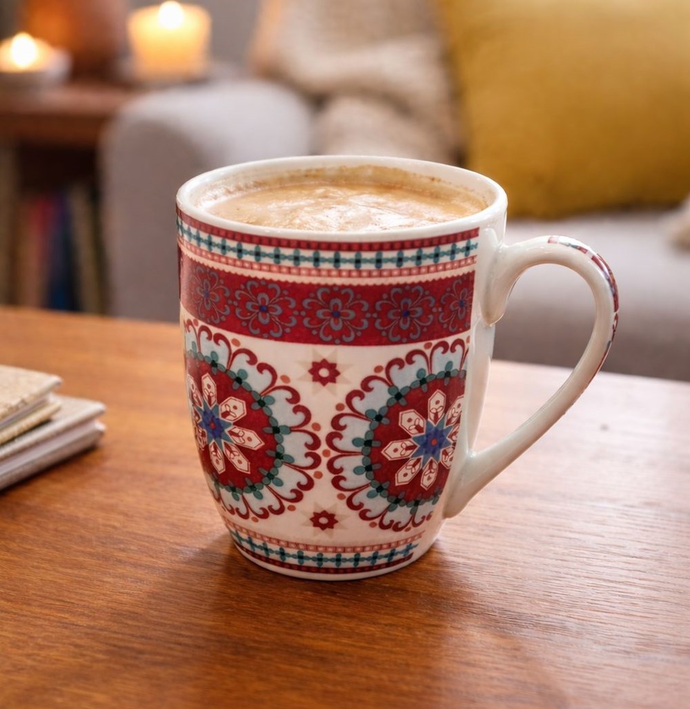 Mediterranean Mosaic Porcelain Mug