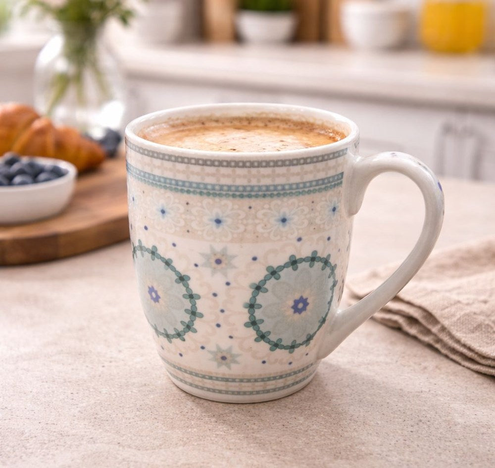 Mediterranean Mosaic Porcelain Mug
