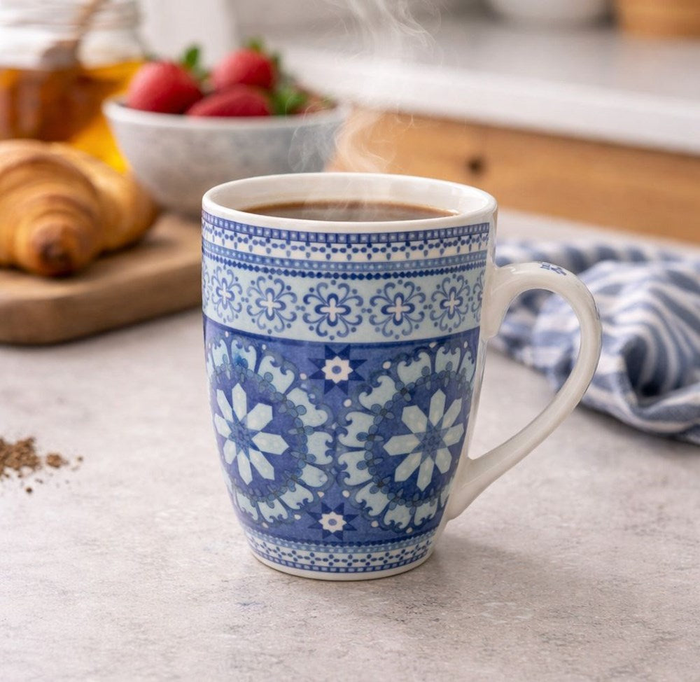 Mediterranean Mosaic Porcelain Mug