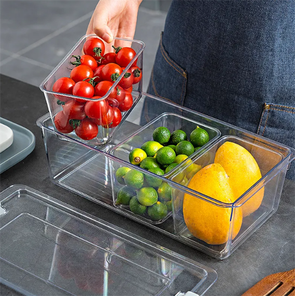 3-Compartments Acrylic Storage Box | Full House Lebanon