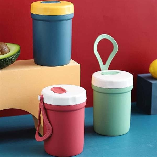 Breakfast Portable Cup 300 ml - Fuchsia | Full House Lebanon