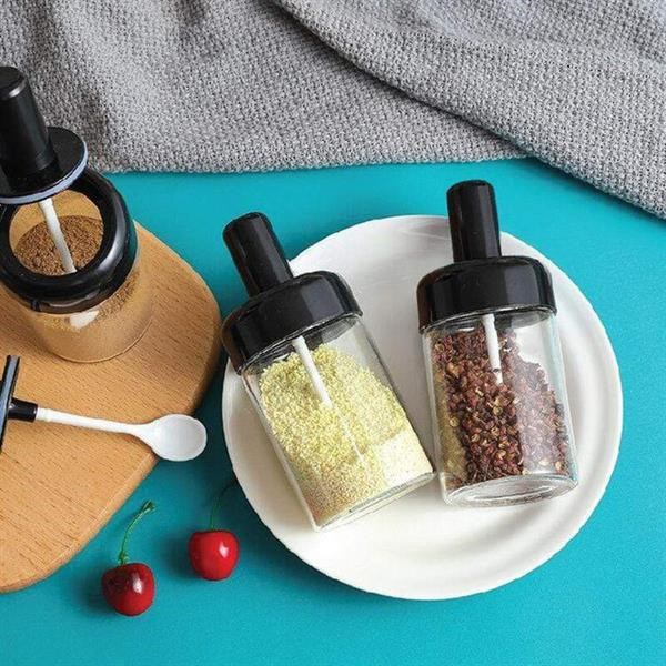 Glass Spice Rotating Bottles | Full House Lebanon