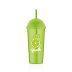 Fresh Lime/Orange Cup with Straw | Full House Lebanon