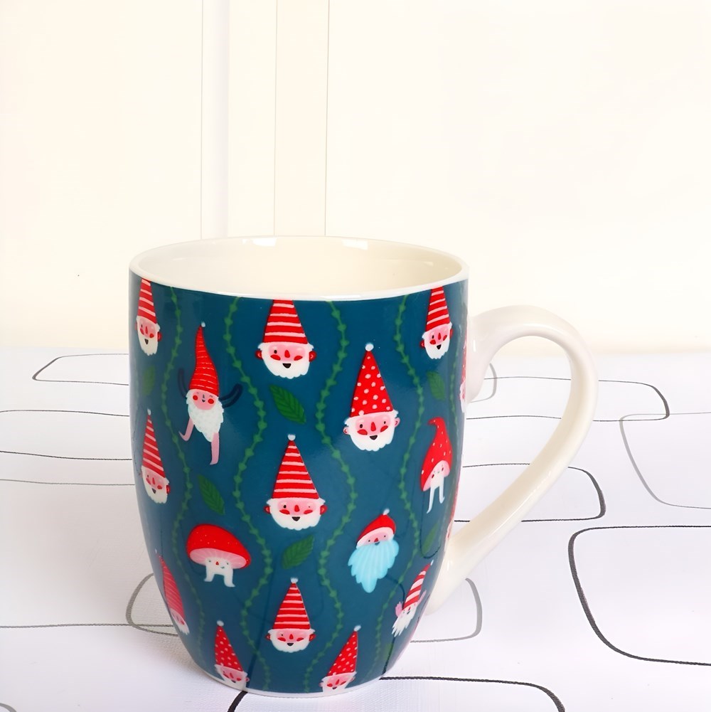 Christmas Santa Porcelain Mug - 3 | Full House Lebanon