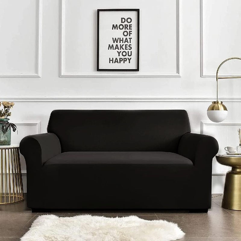 Stretch Sofa Furniture Cover - Medium, Black | Full House Lebanon