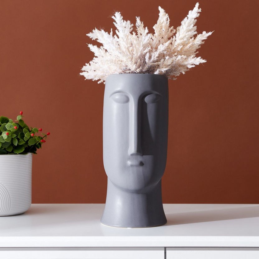 Long Face Ceramic Flower Vase | Full House Lebanon