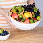 Bamboo Salad Bowls - Large, Light Blue | Full House Lebanon