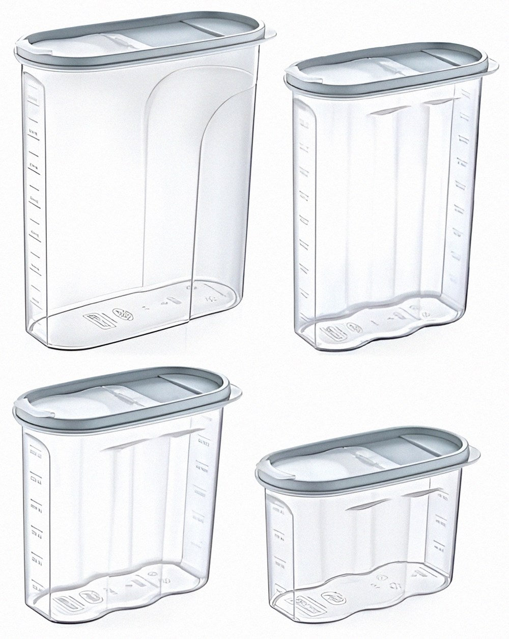 Berry Plastic Cereal Box - Small, Light Grey | Full House Lebanon
