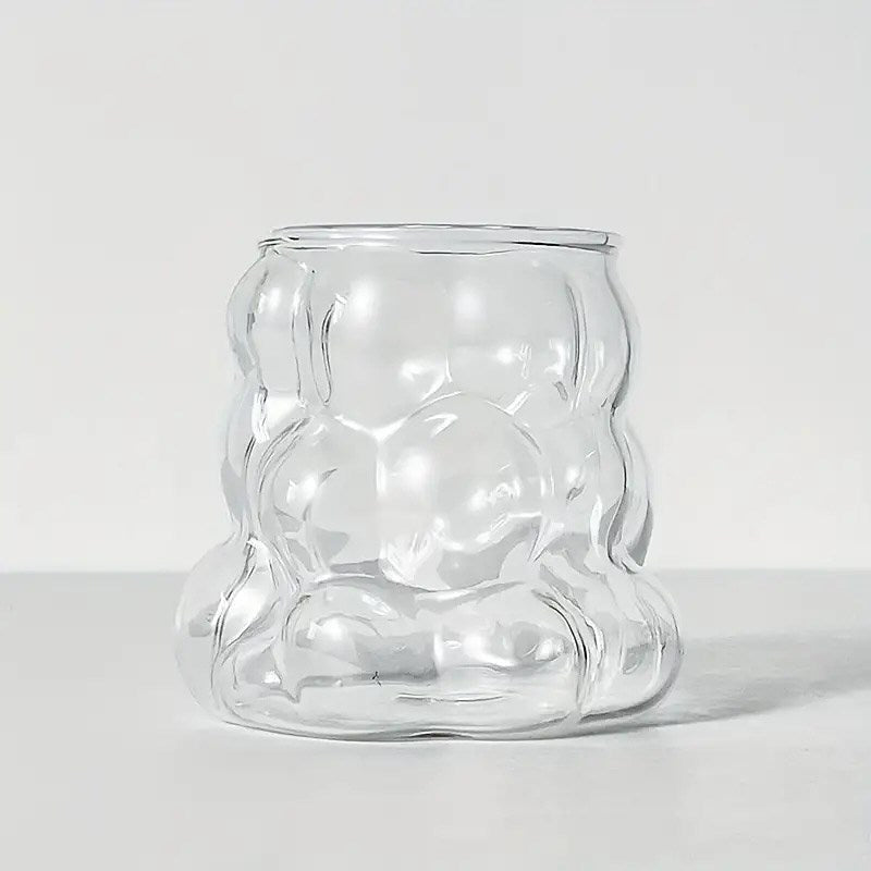 Bubbly Shaped Glass Cup | Full House Lebanon
