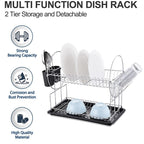 Chrome Platted 2 Tier Dish Rack | Full House Lebanon