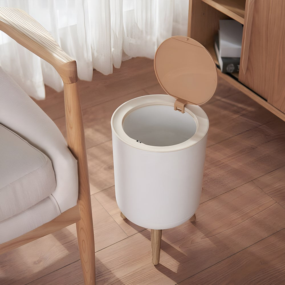 Push-to-Open Footed Waste Bin | Full House Lebanon