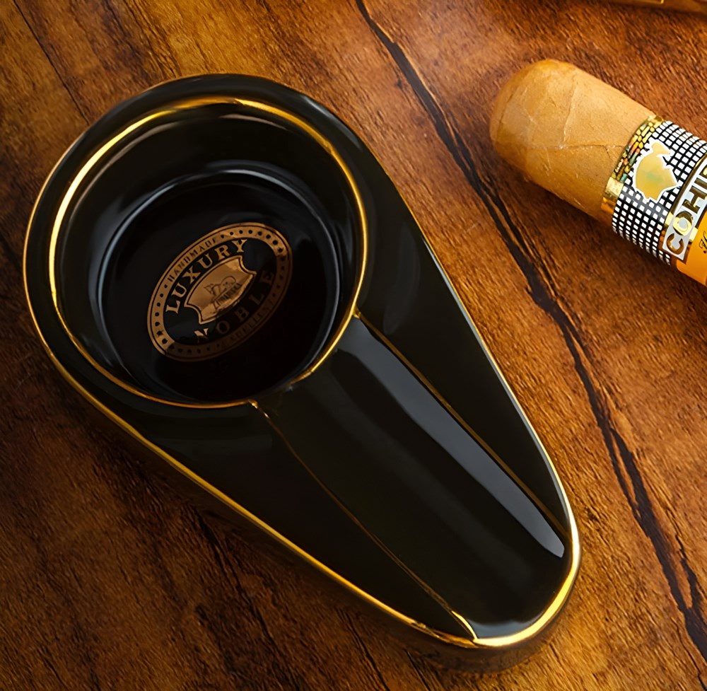 Porcelain Cigar Ashtray - Off White | Full House Lebanon