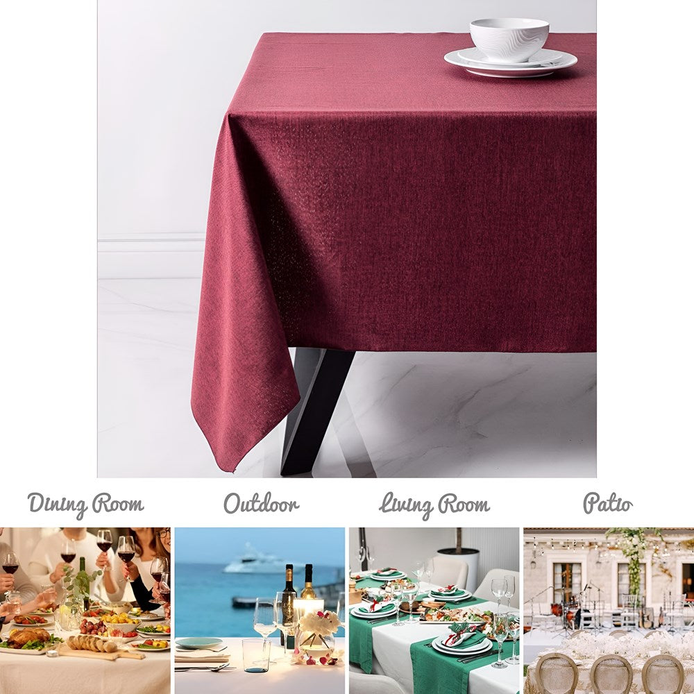 Red Table Cloth - Round 240 cm | Full House Lebanon