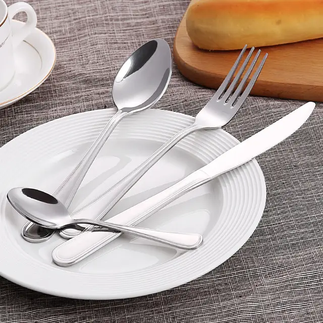 Stainless Steel Silver Cutlery Sets - Set of 6 dessert forks | Full House Lebanon