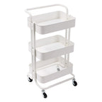 3-Tier Metal Rolling Cart with Handle | Full House Lebanon