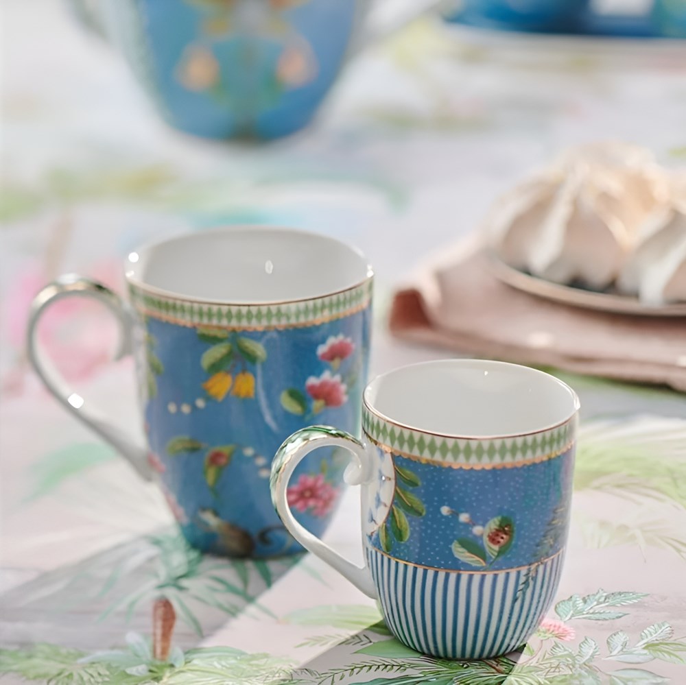 Pip Studio La Majorelle Mugs Blue Set (2 Pcs) - Large | Full House Lebanon