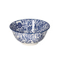 White & Blue Leaf Print Bowls - Small Snack Bowl | Full House Lebanon