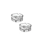 LAV KARINA Glass Ashtray Set (2 Pcs) | Full House Lebanon