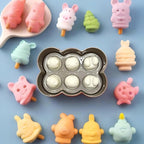 Silicone 6 Piglet Ice Pop Mold | Full House Lebanon
