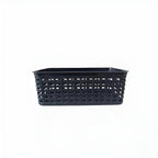 Plastic Rattan Storage Basket - Medium, Grey | Full House Lebanon