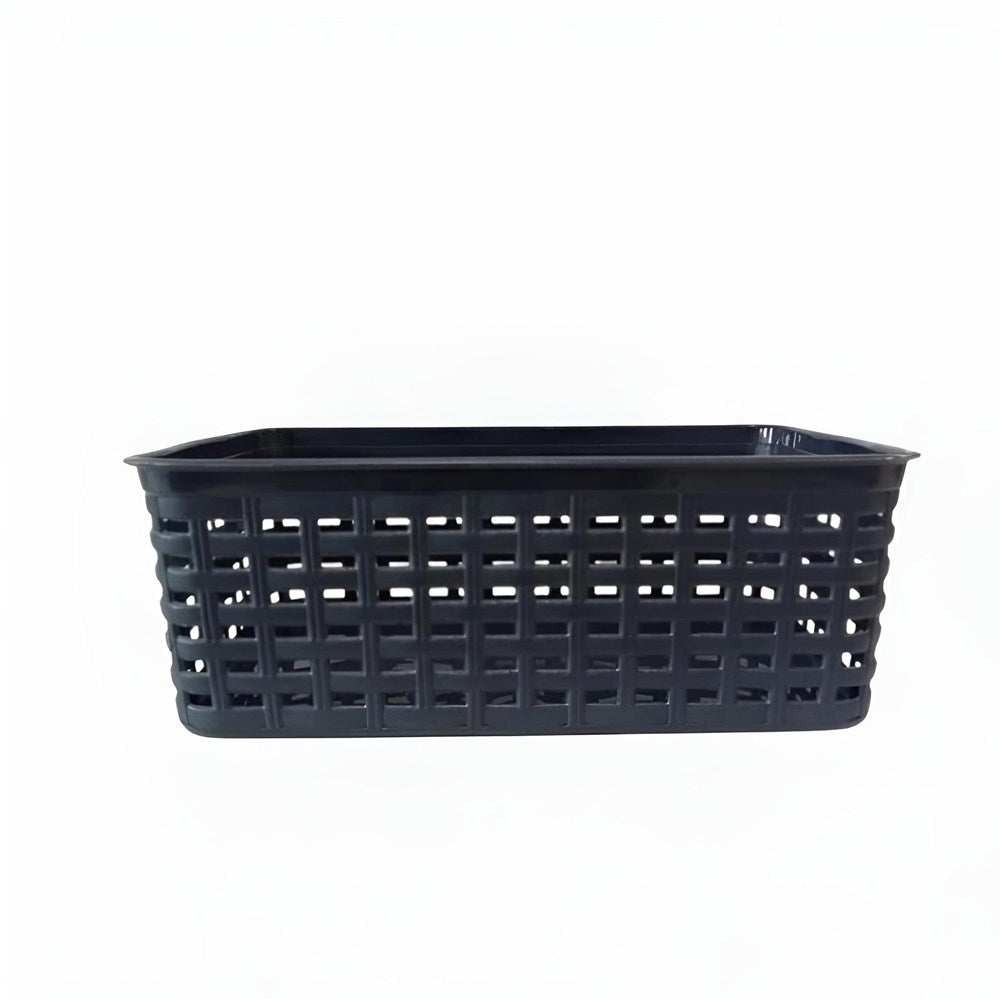Plastic Rattan Storage Basket - Large, White | Full House Lebanon