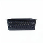 Plastic Rattan Storage Basket - Medium, Dark Grey | Full House Lebanon