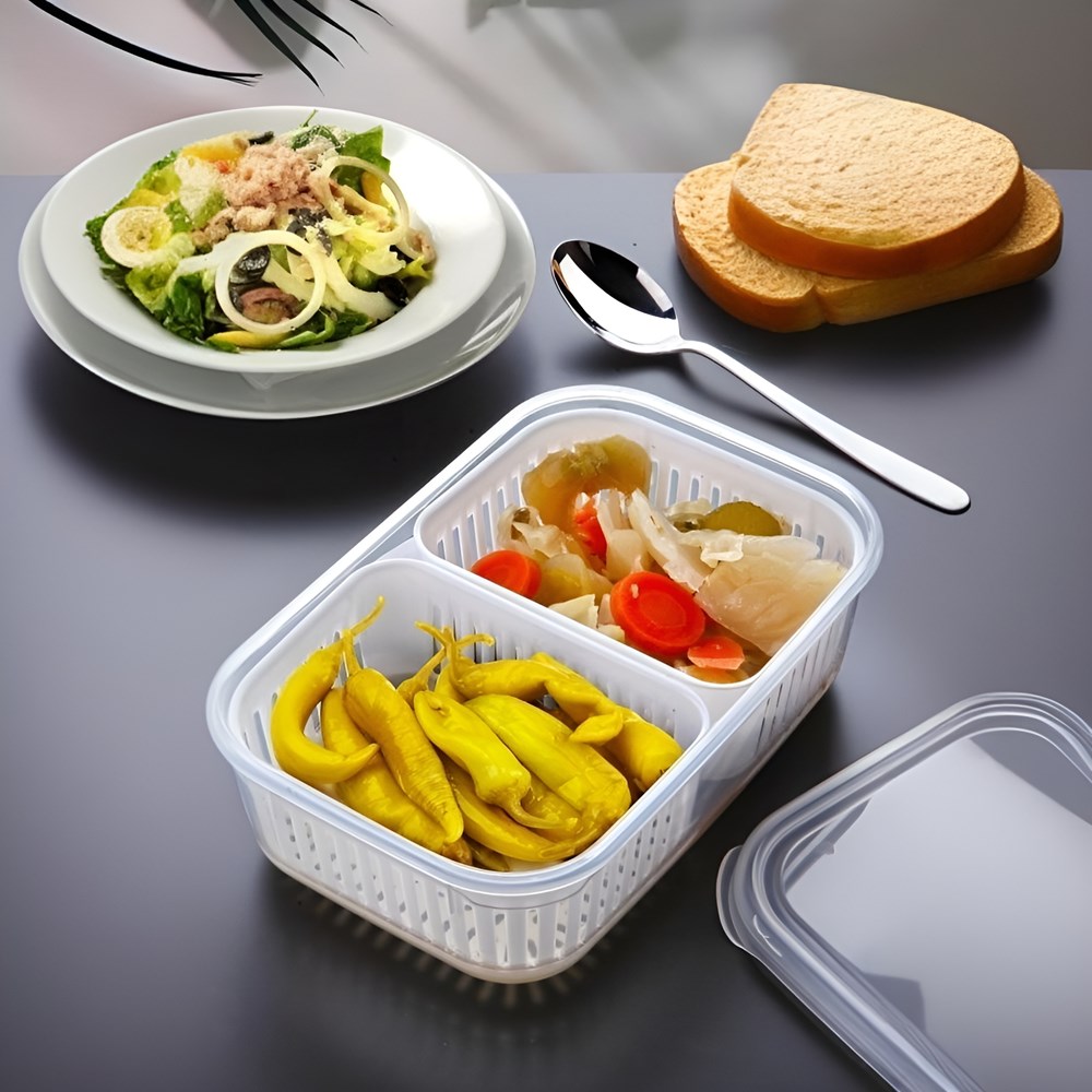 Plastic Storage Container with Strainer | Full House Lebanon