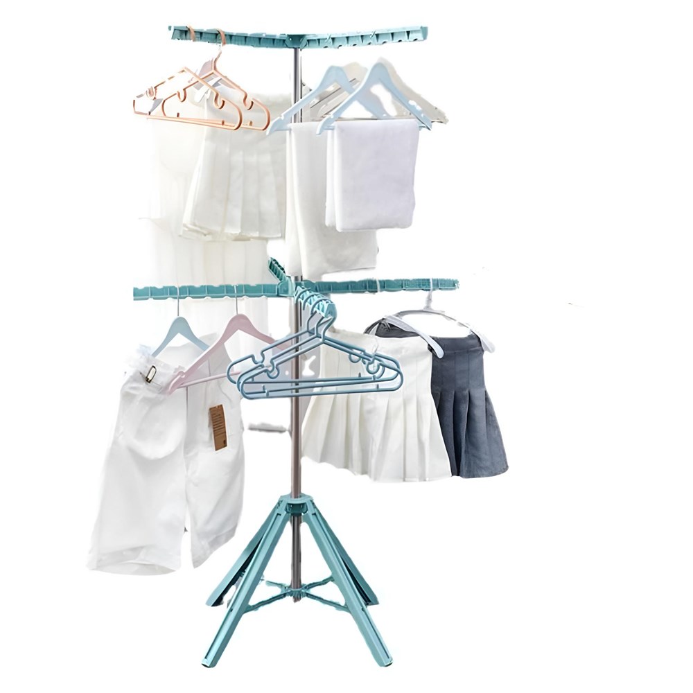 2-Layer Folding Clothes Rail Drying Stand | Full House Lebanon