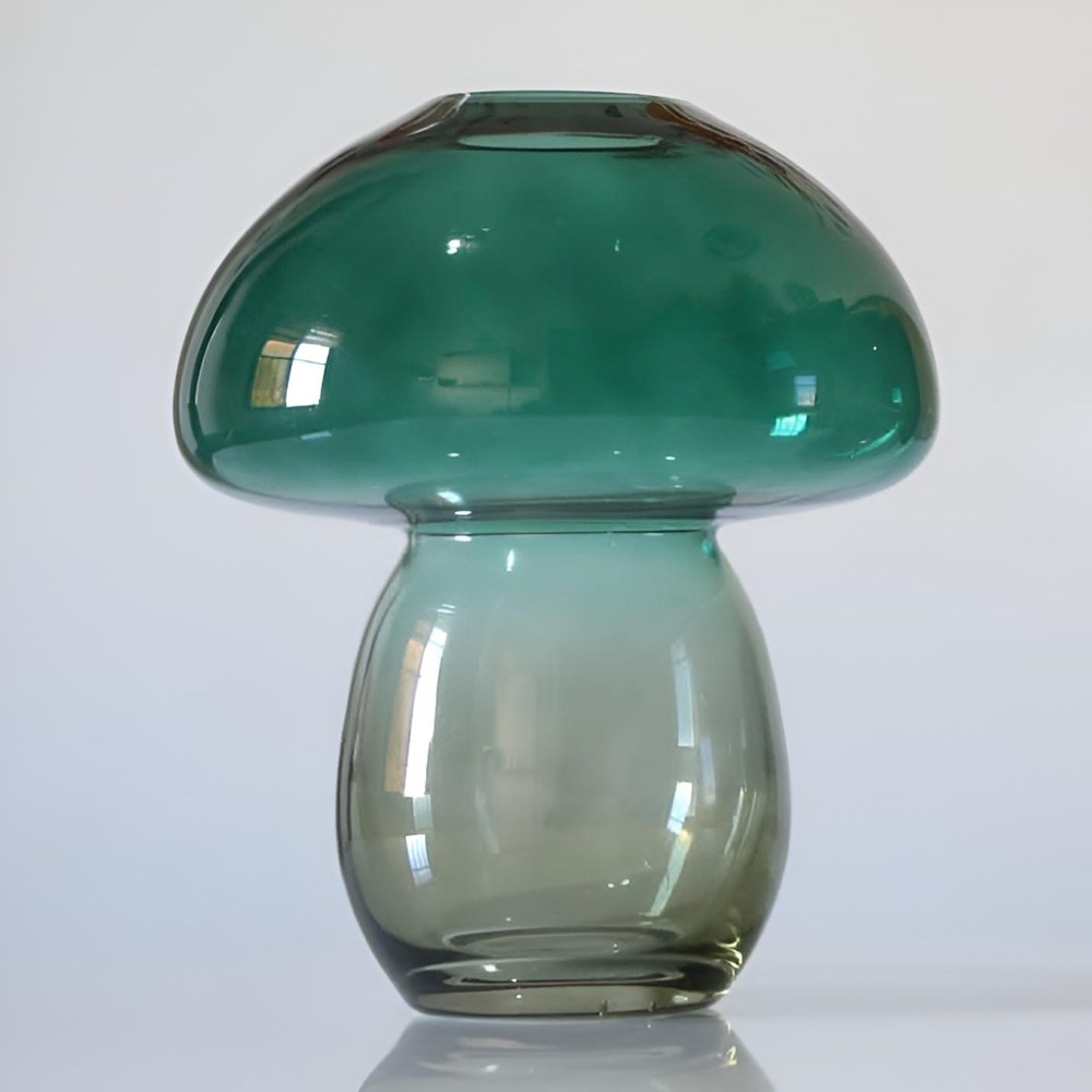 Mushroom Shape Glass Vase | Full House Lebanon
