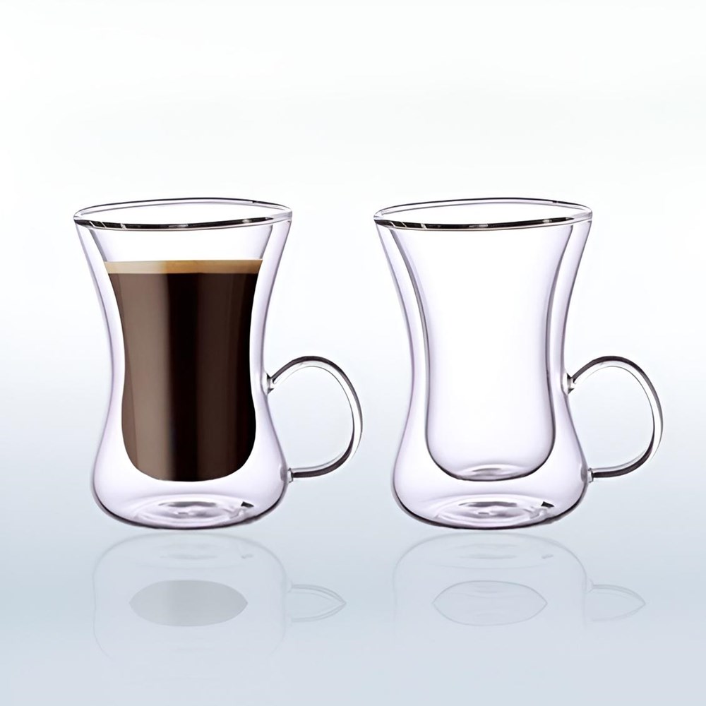 Single Double Wall Glass Tea Cup | Full House Lebanon