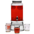 Glass Beverage Dispenser with Metal Stand | Full House Lebanon