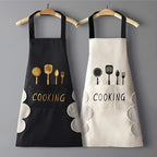 Waterproof Kitchen Apron - Off-White | Full House Lebanon