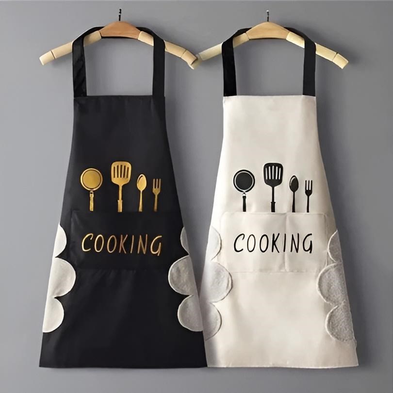 Waterproof Kitchen Apron - Off-White | Full House Lebanon