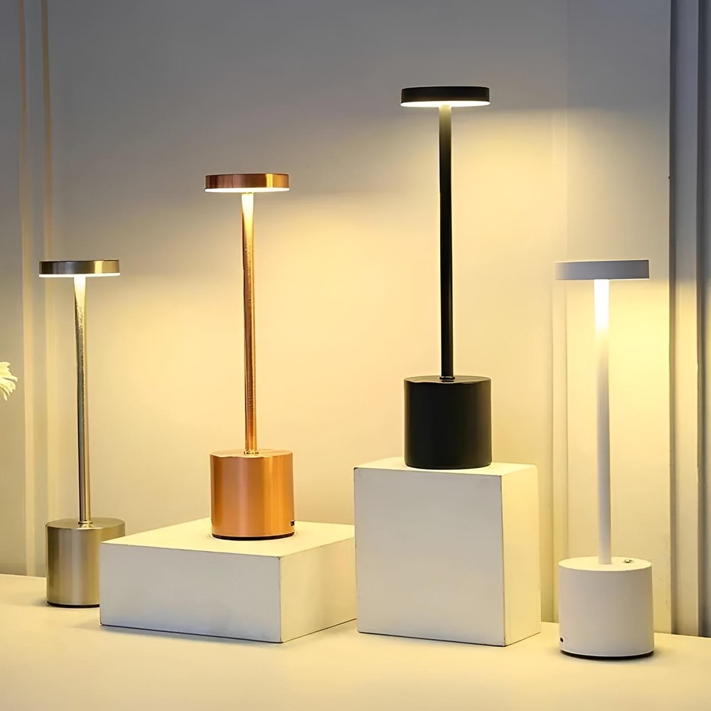 Metal Table Lamp - Gold | Full House Lebanon
