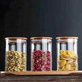 Glass Jar with Bamboo Lid - 1800 ml | Full House Lebanon