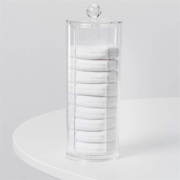 Acrylic Round Cotton Pad Holder | Full House Lebanon