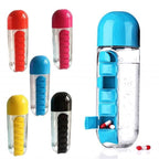 Pill Organizer Water Bottle - Red | Full House Lebanon