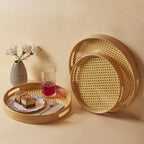 Bamboo Serving Tray Set (3 Pcs) - Rectangular | Full House Lebanon
